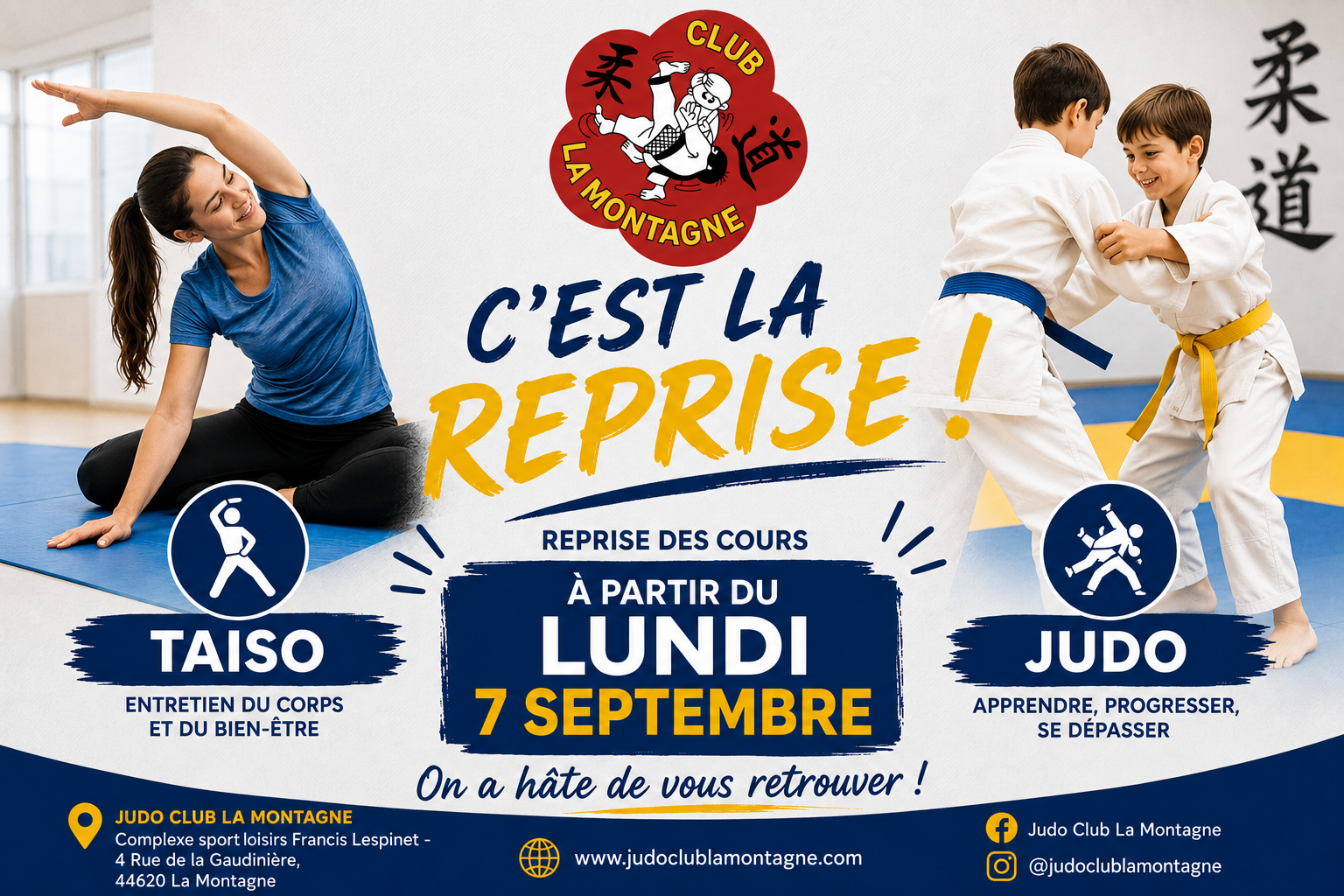 Reprise des cours ! Saison 2026/2027