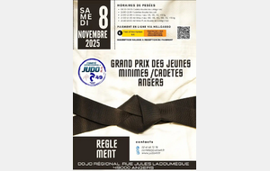 Grand Prix Cadets Angers samedi 8 novembre 2025
